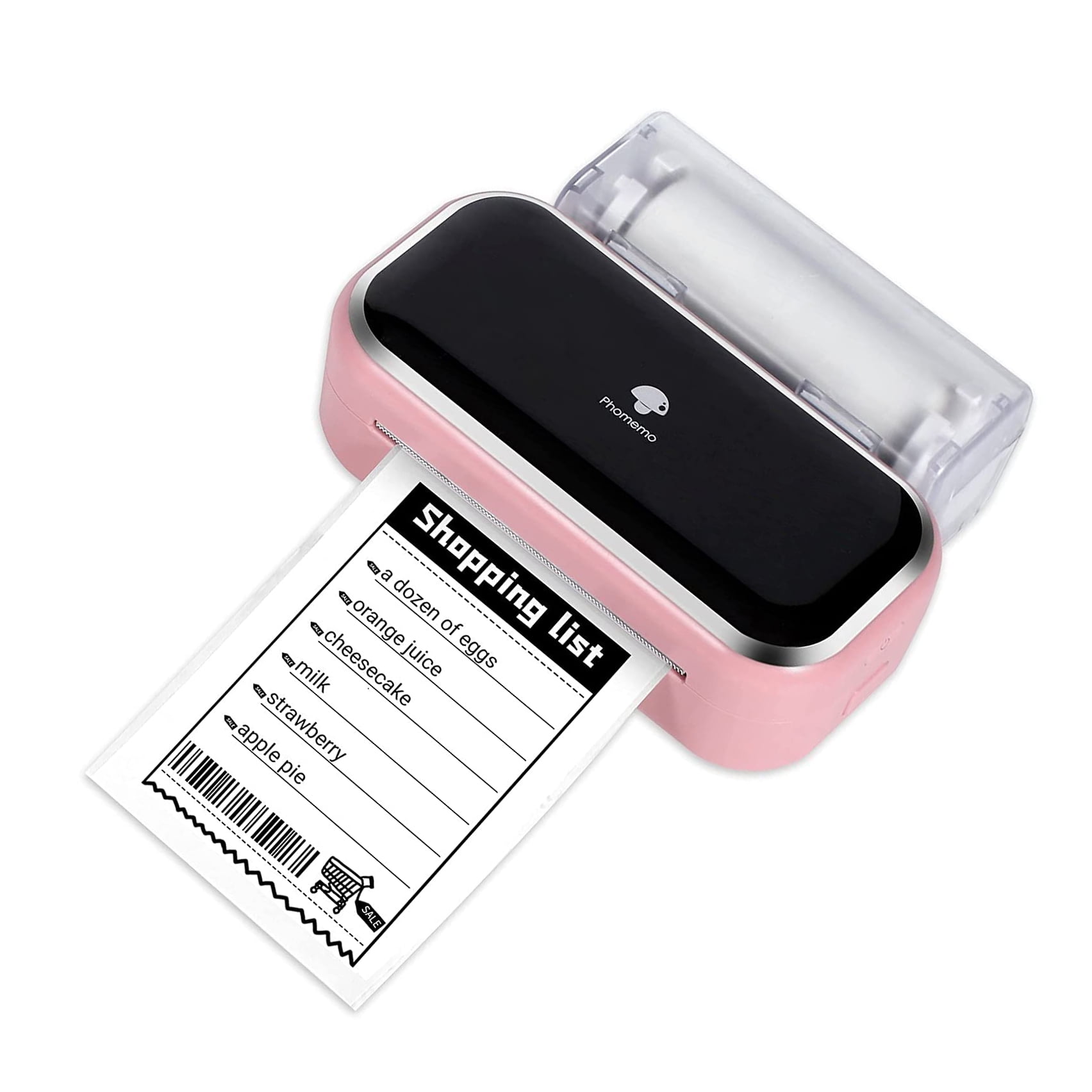 Rationalisatie toxiciteit premie Phomemo M03 Sticky Note Printer Bluetooth Portable Thermal Printer, Compat  with 53mm/80mm Thermal Paper, Suitable for Memo, Journal & Plan, Pink -  Walmart.com