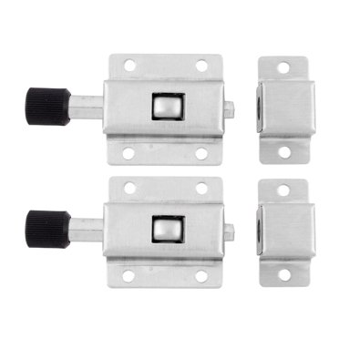 Uxcell 304 Stainless Steel Spring Latch Box Bolts - 3.3 Inch Gate & Door Security (2-Pack)