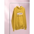 thumbnail image 3 of Be In Love With Your Life Hoodie Women -Image by Shutterstock, Female x-Large, 3 of 4