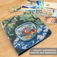 thumbnail image 4 of FORMRS 3 Ring Photo Album 4"x6" Self Adhesive Large Capacity PU Leather Cover, Red Goldfish, 4 of 8