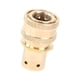 thumbnail image 3 of Adaptador de hidrolavadora de 3/8'' Adaptador de manguera de jardín Conector rápido multifunción hembra de cobre, 3 of 9