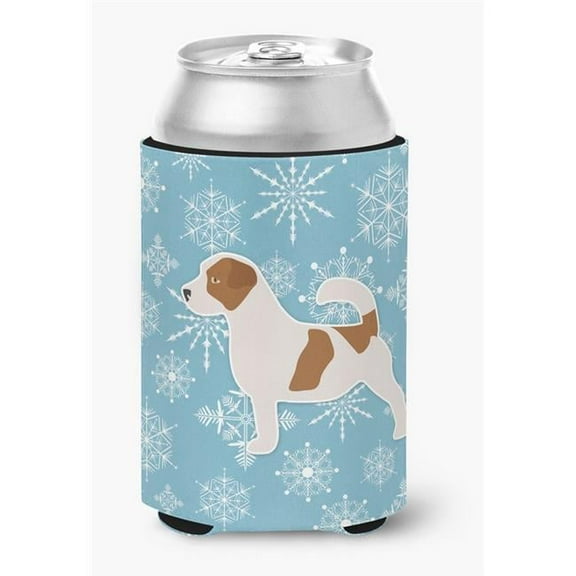 Winter Snowflake Jack Russell Terrier Can or Bottle Hugger