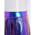 thumbnail image 7 of iiniim Girls Metallic Tassels Latin Dance Shorts Jazz Cha-cha Disco Party Performance Dancewear Blue 16, 7 of 7
