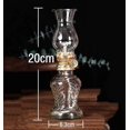 thumbnail image 2 of Retro Kerosene Lamp, Transparent Glass Oil Lamp, Lantern, Adjustable Desktop Oil Lamp, 2 of 5