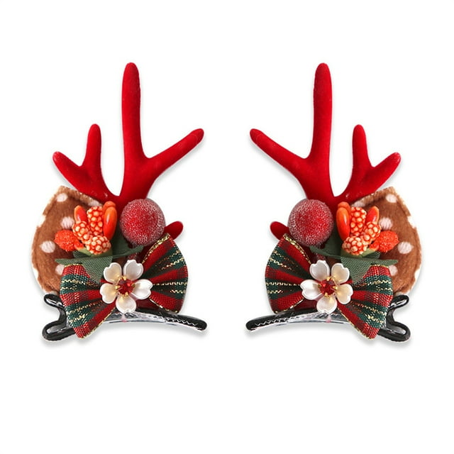 Decoraciones navideñas, adornos navideños, regalos de Navidad, pinza para el pelo navideña para niños, pinza para el pelo navideña, pinza bonita para el pelo, pinza para el pelo, horquilla
