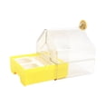thumbnail image 2 of Baño colgante para pájaros con comedero, bañera para pájaros, jaula, accesorio para casa, cuenco para periquitos, cotorras, pájaros pequeños y Amarillo, 2 of 8