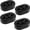 4PCS-Black, variant on Rubber Exhaust Hanger, Muffler Exhaust System, Heavy Insulator Support Bushing Installation, 2 Holes 0.47 Inch, High-Density Tailpipe Damping Hanger (4PCS Black) 4PCS-Black