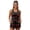Black Cherry, variant on Xoenoiee Lemon Leaves Print Women's Tankini Swimsuits Tummy Control Swimwear Two Piece Bathing Suits Swim Top with High Waisted Bottom, S