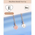 thumbnail image 3 of GHSDFBB Accessoires de Charme pour Tasse Stanley, 2 Pcs Nom ID Lettre Poignée Charme pour Stanley/Simple Gobelet Moderne, Forme de Cœur Initiales Identification Charmes, 3 of 7