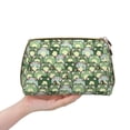 thumbnail image 4 of Picia Cute Frog Print Leather Makeup Bag Make Up Bag Travel Toiletry Bag for Her Girlfriend Teacher Teen Girl Gifts, 4 of 8