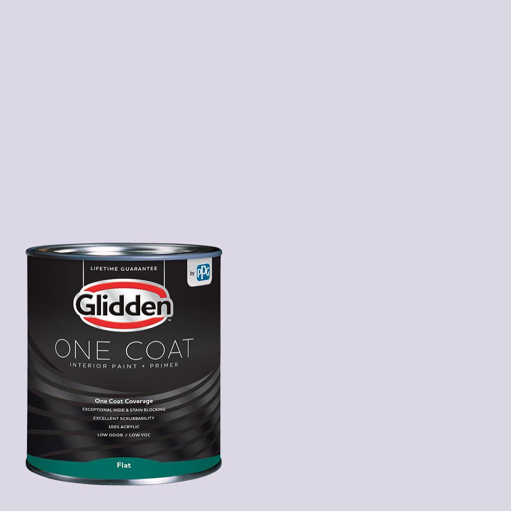 Glidden One Coat Interior Paint and Primer, Misty Violet/Purple, 1 quart, Flat
