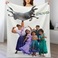 thumbnail image 1 of Manta de franela cálida y acogedora con diseño de dibujos animados de Encanto para sala de estar, dormitorio, cama, sofá, camping, viajes, mantas de vellón para todas las estaciones, regalos para, 1 of 8