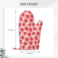 thumbnail image 2 of Gaeub Strawberry And Flowers Print Oven Mitts and Potholders BBQ Gloves,Oven Mitts with Silicone, Non-Slip Cooking Gloves for Cooking Baking Grilling (2 Count), 2 of 6