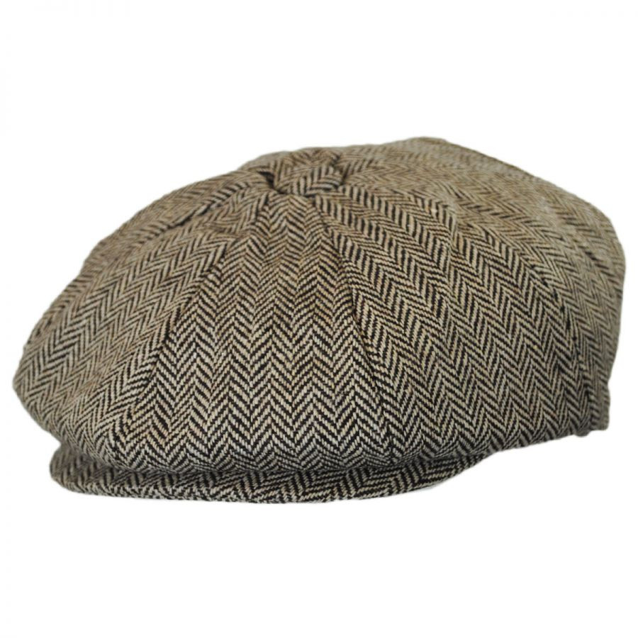 jaxon herringbone newsboy cap