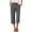 Gray women capri pants with pockets a1, variant on Women Capri Pants High Waisted with Pockets Casual Solid Loose Cargo Pants for Summer Travel Beach Work Lounge Fashion Clothes, Navy S