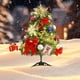 thumbnail image 4 of Adornos navideños, mini árbol de Navidad, pequeño árbol de Navidad con luces LED, adornos navideños artificiales de mesa, decoración navideña para interiores, árboles de plástico de 45 cm., 4 of 6