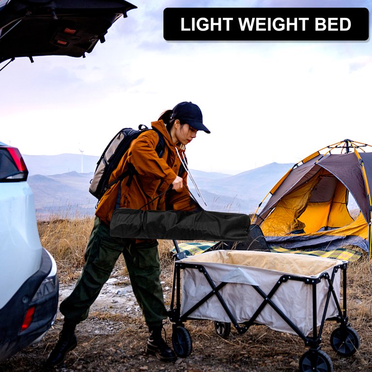 Foldable Bed Camping Cots For Adults With Mattress Portable With