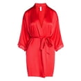 thumbnail image 7 of Joyspun Women’s Lace Trim Satin Valentine's Day Robe, Sizes S-3X, 7 of 7
