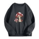 thumbnail image 1 of Mujer Vintage Divertido Suelto Manga Larga Cuello Redondo Shift Impreso Sudadera Divertida Blusa Con Estampado De Plantas Pompotops  gfhjh19118, 1 of 8