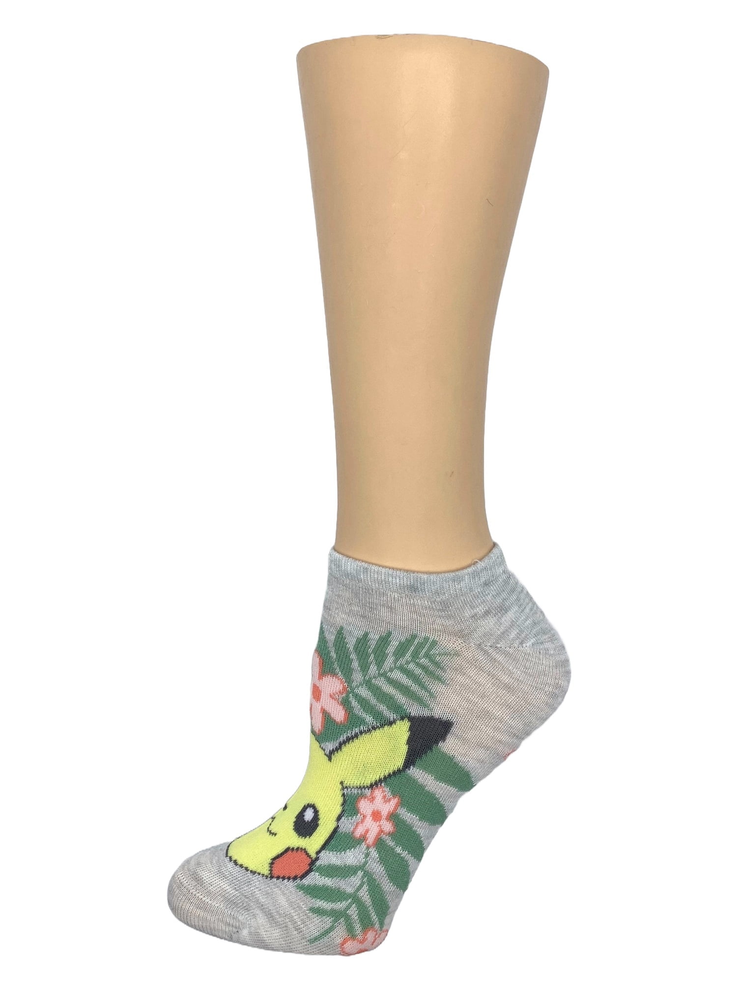 Pokemon Women's Print No Show Socks, 3-Pack, Shoe Size 4-10