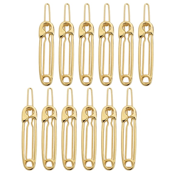 ETHZZLE Women Hair Barrette Hair Clips Golden 12Pcs