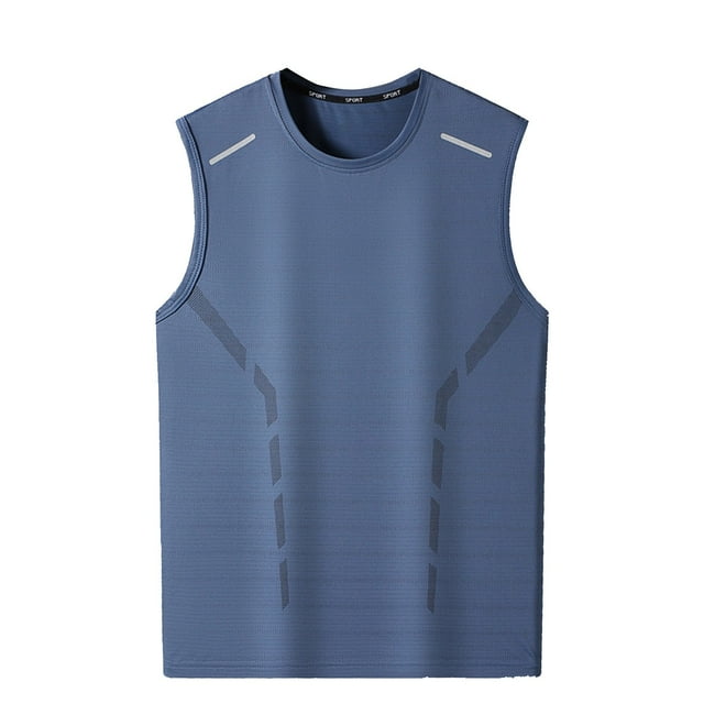 Admvng Débardeur pour Homme sous-Vêtement Mode Décontracté Couleur Unie Ajusté Sans Manches Haut M-5TG