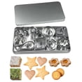 thumbnail image 1 of Molde para Recortar Frutas Prensa Galletas Azúcar Estampador Sellos 24/30 Uds. Acero Inoxidable, 1 of 9