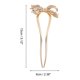 thumbnail image 4 of Ofertas Únicas 1 Pc Horquilla Decorativa de Moda en Forma de U para Mujeres Tono Dorado, 4 of 5