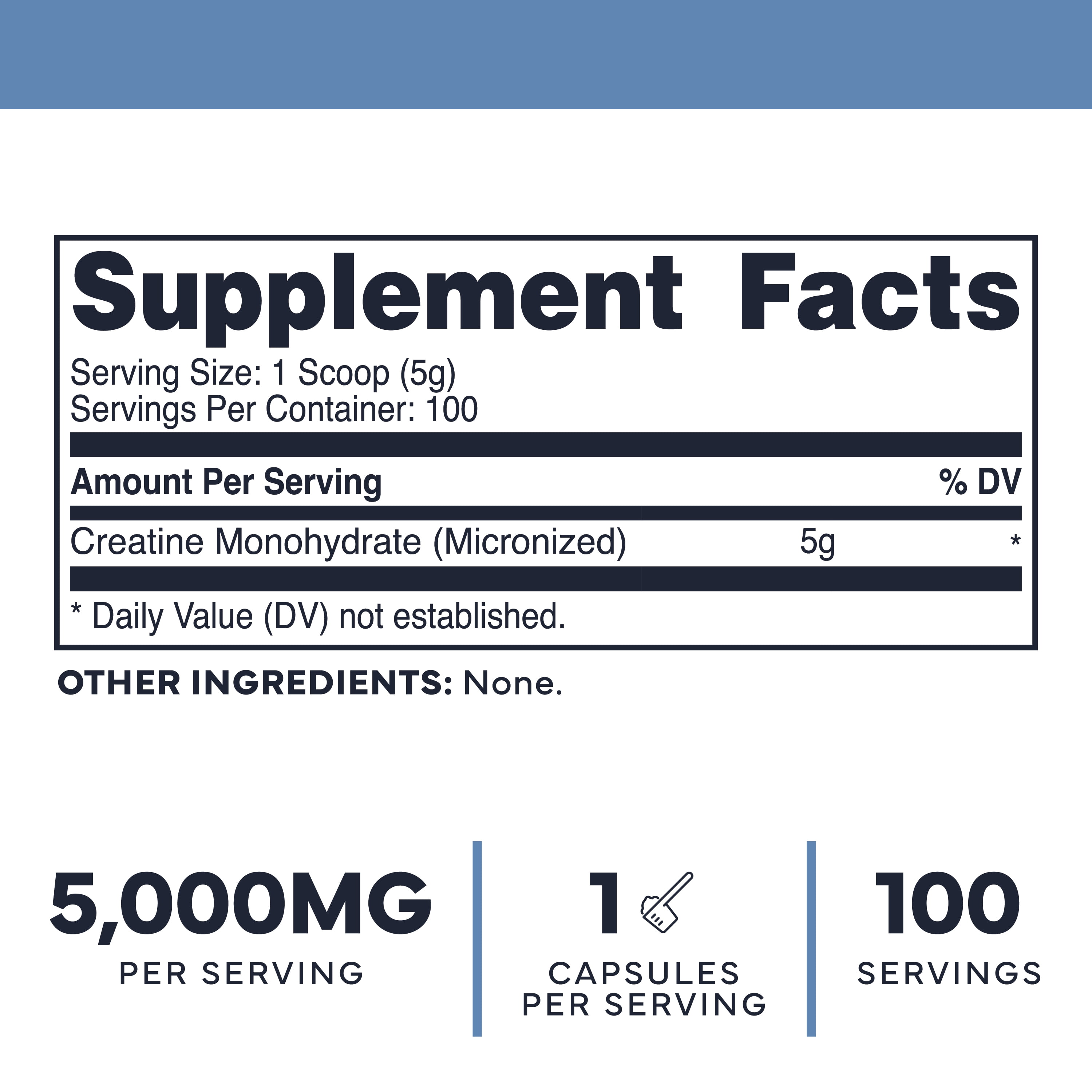 Type Zero Clean, Creatine Monohydrate, Unflavored, 5,000 mg, 17.6 oz (500 g)