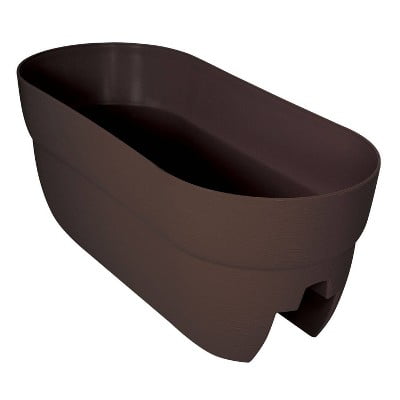 Railing Polyethylene Outdoor Planter Pot 23.75"x9.5"
