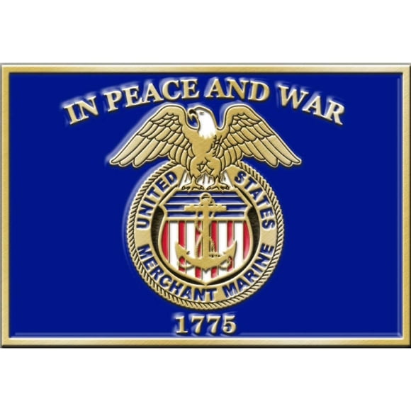 EagleEmblems B0150 Buckle-Merchant Marine (3.125'')