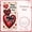 7B, variant on Heart-shaped Love Banner Puppy Pattern Heart Display Red Pink Rose Decor Romantic Backdrop for Valentine's Day Wedding Pet Party