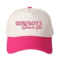 thumbnail image 6 of COWBOY'S Dream Girl Embroidered Patchwork Trucker Cap | Adjustable Unisex Snapback, Western Love Essential, 6 of 11