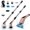 Pink, variant on Ayternipy Cordless Electric Spin Scrubber,Cleaning Brush Scrubber for Home, 360RPM/Mins, 90Mins Work Time, 7 Replaceable Brush Heads for Bathroom Shower Bathtub Glass Car, White