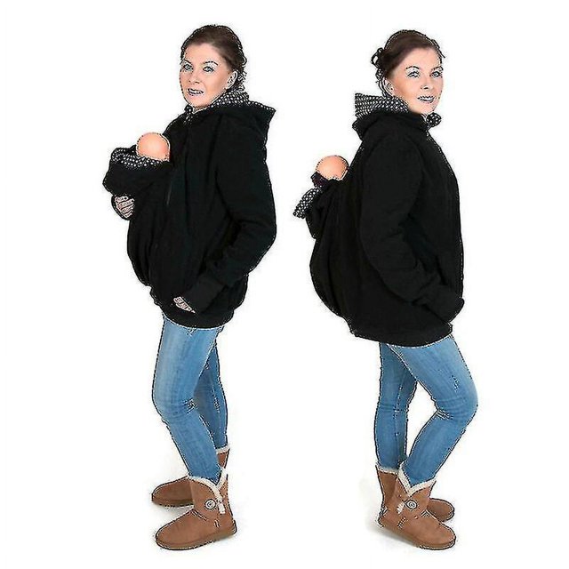 Chaqueta embarazada de la capa multi del portabebés de la sudadera con capucha del canguro de la función para las mujeres