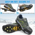 thumbnail image 5 of GoXteam Ice Snow Cleats for Shoes Boots, Walk Traction Cleats Rubber Crampons Anti 10-Stud Winter Ice Cleat -on Stretch Footwear for Women Men Kids, 5 of 7