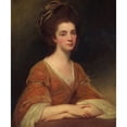 thumbnail image 2 of George Romney 12x14 Black Ornate Wood Framed Double Matted Museum Art Print Titled: Mrs. Charles Frederick (Martha Rigden, Died 1794), 2 of 5
