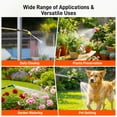 thumbnail image 2 of Garden Sprayer,GOCHIFIX 2.1 Gallon Anti-Backflow Electric Backpack Sprayer with Retractable Wand,4 Mist Nozzles,6 Spray Modes for Lawn, Garden, Yard,Orange, 2 of 9
