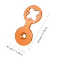 thumbnail image 2 of Soporte de computadora para bicicleta, soporte para manillar, tapa para auriculares, para Gopro Orange DQrwqpou Accesorios para bicicletas, 2 of 2
