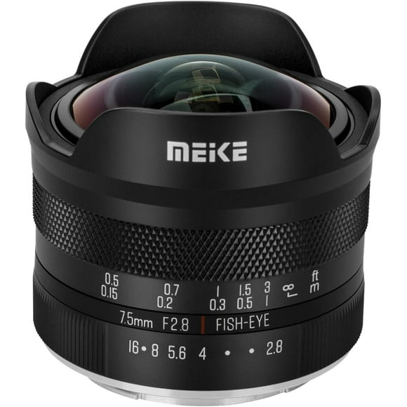 Meike 7.5mm f2.8 Ultra Wide Circular Fisheye Lens Manual Focus APS-C Lens Compatible with Fujifilm X Mount Mirrorless Camera X-T3 X-H1 X-Pro2