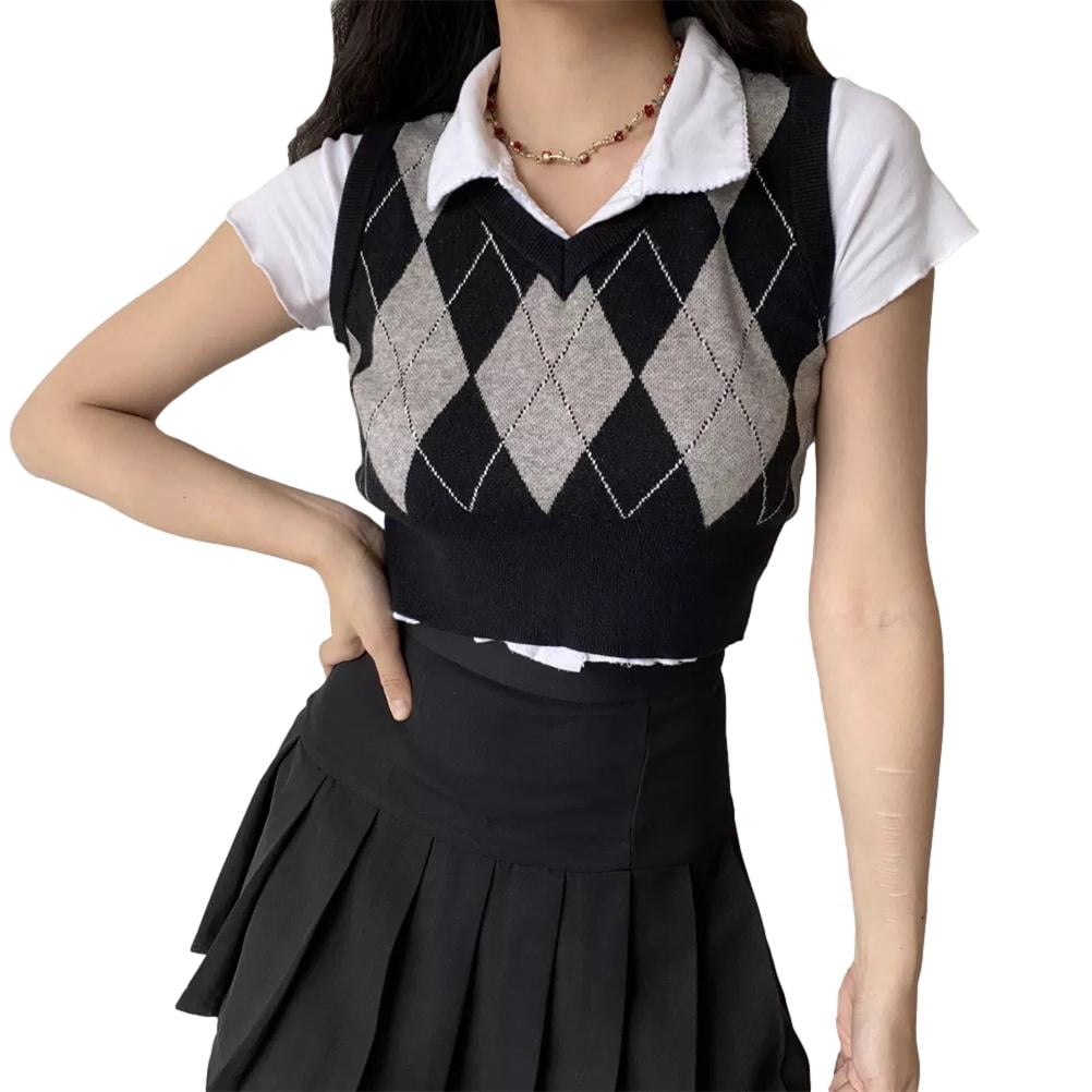 vintage plaid sweater