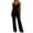 Black, variant on SuDongPo Womens Y2K Cami Pajama Set with Long Pants Polka Dot 2 Piece Lace Trim Sleepwear Spaghetti Strap Pjs Sets
