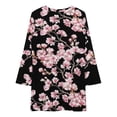 thumbnail image 3 of Cherry Blossom Print Loose Dress Evening Dress Summer Dresses for Women Luxury Dress Long Sleeved Dress, 3 of 4