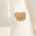 thumbnail image 6 of Hessimy Newborn Infant Baby Girl Basic Ruffle Romper Bodysuit Jumpsuit Casual Clothes Summer One Piece Solid Outfit(Beige, 6 of 7
