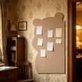 thumbnail image 1 of Bear Shaped Fabric Bulletin Board, Adhesive Photo Display With Soft Textured Exterior, for Wall Decor, Multiple, 1 of 7