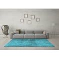 thumbnail image 3 of Ahgly Company Indoor Rectangle Persian Light Blue Traditional Area Rugs, 7' x 10', 3 of 4