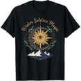 thumbnail image 2 of 100% Cotton Unisex Winter Solstice Magic Boho Celestial Sun and Moon T-Shirt, 2 of 5