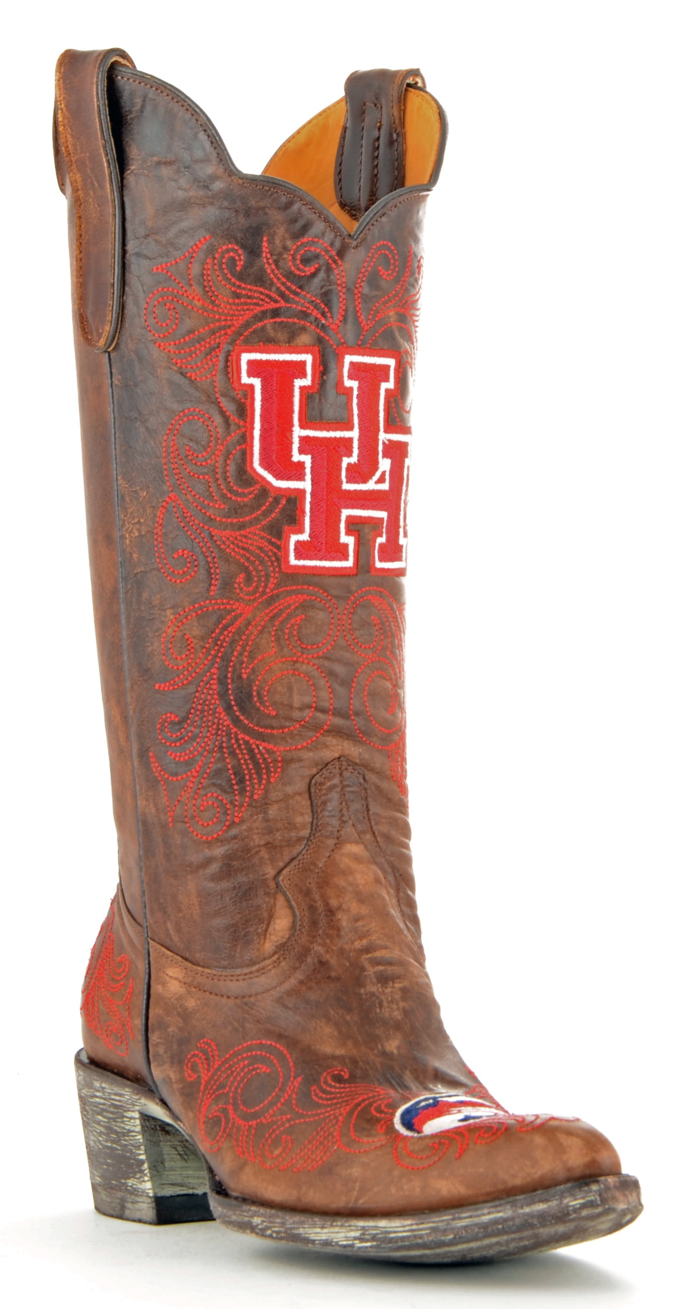 Gameday Boots Womens College Team Houston Cougars Brass UOH-L084-1 by GameDay Boots