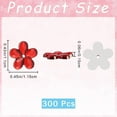 thumbnail image 2 of 300PCS Red Flower Rhinestones 11mm Mini Flat Back Resin Flowers Gems Round Floral Charms Buttons DIY Crafts for Scrapbooking Cell Phone Case Jewelry Making Hair Decoration Ornament for diy, 2 of 9