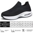 thumbnail image 2 of AMANSSE Men's Sneakers Slip on Lightweight Breathable Mesh Fitness Tennis Athletic Walking Shoes Black Size 10, 2 of 7